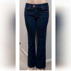 Levi's 526 Slender Bootcut Jeans Women's 6 Med Dark Wash *Rare single button